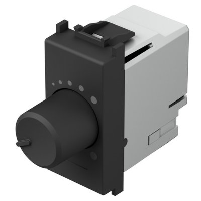 Regulator osvjetljenja rotacijski LED R 180W 1 mjesto EM14 TEM MODUL SB crna