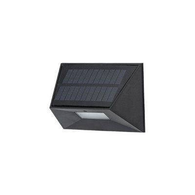 ZIDNA SOLARNA svjetiljka crna 0.5W IP44
