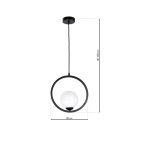 Visilica BOSTON crna E14 - slika 5