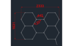 LED Hexagon SET 5HEXS 192W - slika 3