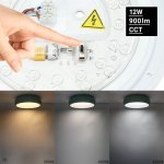 LED plafonjera CCT 12 W bijela/cyan - slika 5