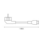 Kabel za napajanje 0.75mm 3 pina 1m OPTONICA 6041
