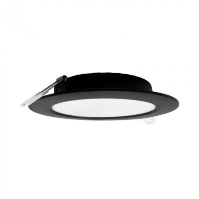 LED PANEL CRNI UGRADBENI 12W OKRUGLI 4000K