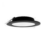 LED PANEL CRNI UGRADBENI 12W OKRUGLI 4000K - slika 1