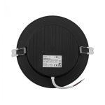LED PANEL CRNI UGRADBENI 12W OKRUGLI 4000K - slika 2