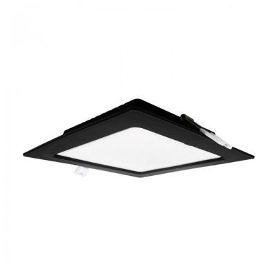 LED PANEL CRNI UGRADBENI 12W KVADRATNI 4000K