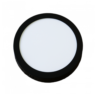 LED PANEL CRNI NADGRADNI 12W OKRUGLI 4000K