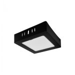 LED PANEL CRNI NADGRADNI 6W KVADRATNI 4000K - slika 1