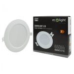 LED PANEL UGRADBENI 6W OKRUGLI 4000K - slika 3