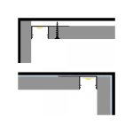 Aluminijski profil 13 UGRADBENI 13.1mm x 17.2mm - 2m - slika 3
