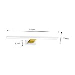 SHINE WHITE/GOLD LED 13.8W 4000K - slika 3