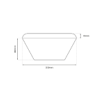LED plafonjera NEMO BLACK 17W IP44 - slika 3