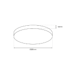 LED plafonjera MAYA GOLD 15W IP44 - slika 3