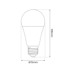 LED žarulja E27 11W Wi-Fi Smart Tuya RGB CCT Dimabilna - slika 5