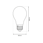 LED ŽARULJA E27 ST45 1W 2700K Filament - slika 2