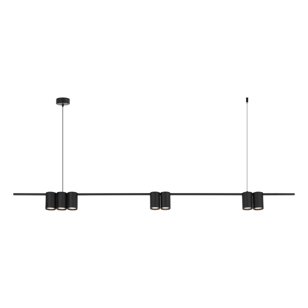 Visilica GENESIS crna 7xGU10