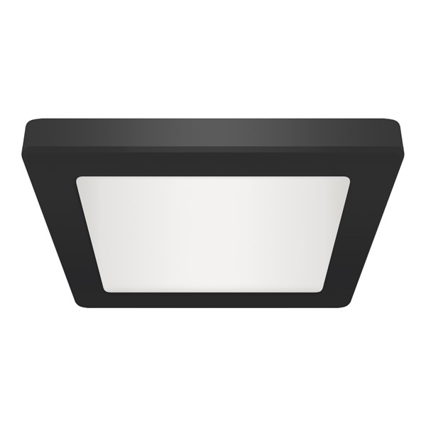 LED plafonjera kvadratna crna CCT 24W