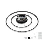 LED VISILICA 78W crna CCT DIMM + DALJINSKI - slika 2
