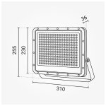 LED reflektor crni LUMILEDS čip 150W 5y - slika 3