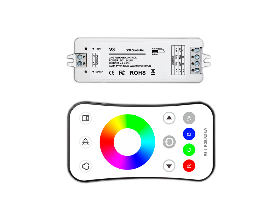 LED kontroler i daljinski - RGB