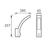 LED zidna svjetiljka sa senzorom pokreta 10W 4000K CRNA IP54 - slika 2