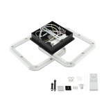 LED stropna svjetiljka crna 30W CCT s daljinskim upravljačem - slika 2