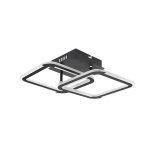 LED stropna svjetiljka crna 30W CCT s daljinskim upravljačem - slika 1