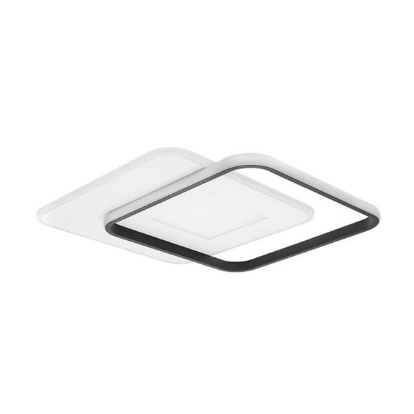 LED stropna svjetiljka crno bijela 60W CCT s daljinskim upravljačem