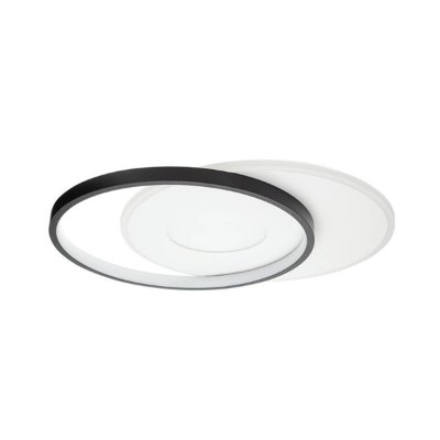 LED stropna svjetiljka crno bijela 54W CCT s daljinskim upravljačem