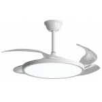LED stropna svjetiljka CCT 36W bijela s ventilatorom i daljinskim upravljačem - slika 1