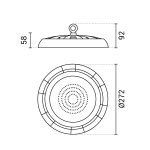 LED industrijska UFO svjetiljka 50W OPTONICA 8239