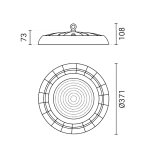 LED industrijska UFO svjetiljka 300W 100lm/W 8247 OPTONICA