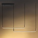 LED visilica 25W crna 3000K OPTONICA toplo bijela 19041