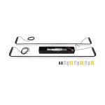 LED visilica 25W crna 3000K OPTONICA toplo bijela 19041