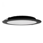 LED PANEL CRNI UGRADBENI 24W OKRUGLI 4000K - slika 1
