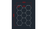 LED Hexagon SET 11HEXS 385W - slika 3