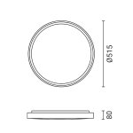 LED plafonjera CCT 36 W OPTONICA 12807 12806 12805