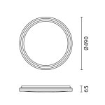 LED plafonjera CCT 36 W OPTONICA 12803