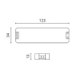 Napajanje ultra tanko NANO-S 72W 100W 12V 123x34x13mm OPTONICA 6173 6174