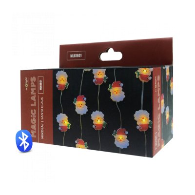LED Božićne magic lampice djed mraz 50 LED - toplo bijela 5 m