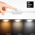 LED slim mini panel okrugli podesivo OPTONICA 12601 12602 12603 12604