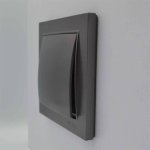 Prekidač jednopolni Thor antracit 27161001 NILSON