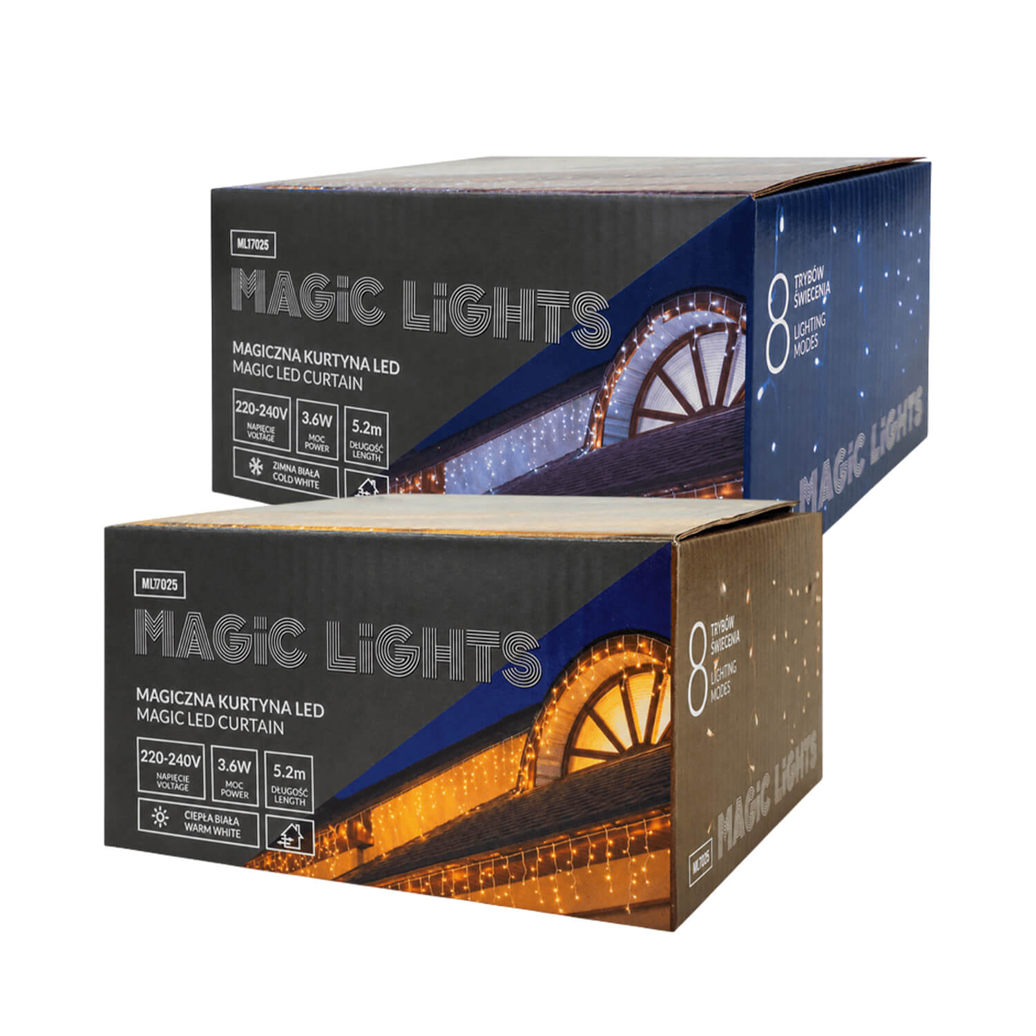 LED Božićna magic zavjesa 150 LED 5,2 m ML77025 ML77026 ECO LIGHT