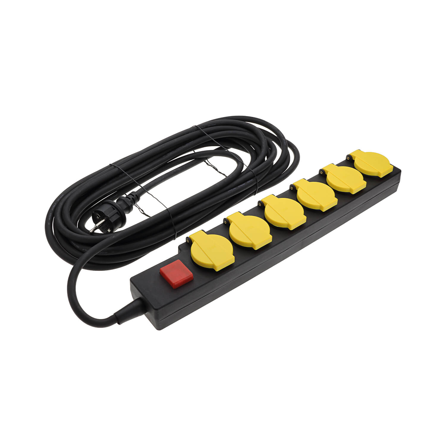 Produžni kabel 6 utičnica 10 m IP44 s prekidačem 7614 OPTONICA
