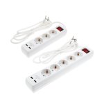 Produžni kabel 3 ili 5 utičnica 1,5 m 2xUSB priključak OPTONICA 7615 7616