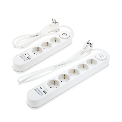 Produžni kabel 3 ili 5 utičnica 1,5 m USB-A / USB-C priključak