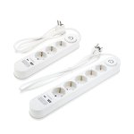 Produžni kabel 3 ili 5 utičnica 1,5 m USB-A / USB-C priključak OPTONICA 7617 7618