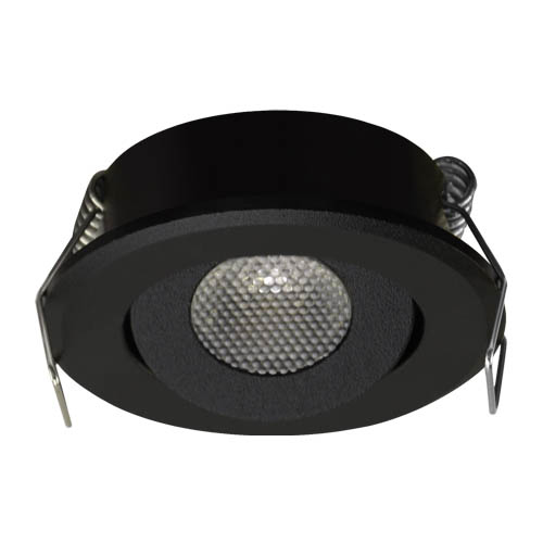 MATI LED C ugradbeni downlight okrugli 1.5W. fi 43mm 03737 STRUHM Crna