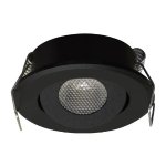 MATI LED C ugradbeni downlight okrugli 1.5W. fi 43mm 03737 STRUHM Crna