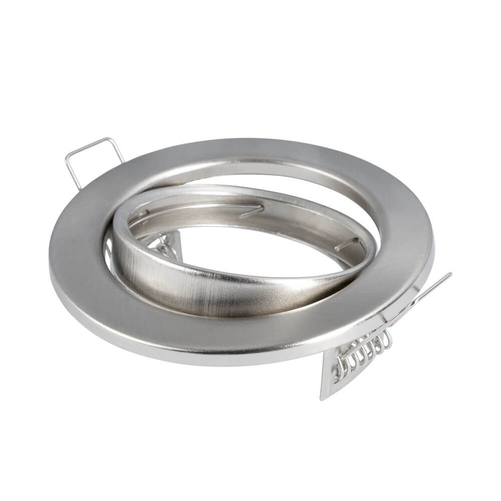 Okvir za žarulju GU10 i MR16 okrugli zakretn INOX OPTONICA 5098